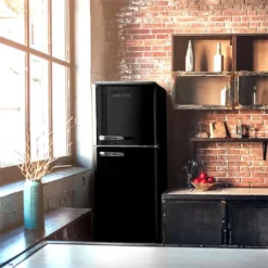 Klarstein Kühlschrank Mit Gefrierfach - Fridge - 0 Bis 10 °C - Kühlschrank Gefrierkombination - Kühlschrank Mit 194 L - 56 L Gefrierschrank - Schwarz Kühl Gefrierkombination Retro Kühlgefrierkombination Freistehend Gefriergeräte -Angebote Herd Liebe Store ff4e786d4223b15d49acbfd660599502