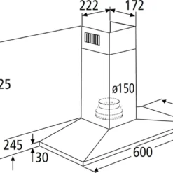 PKM Dunstabzugshaube Wandhaube Wandesse Wandmontage 6090BZ Edelstahl 60cm -Angebote Herd Liebe Store ff81327714e47dc379bc326a4f23b915