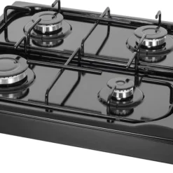 Zilan Gaskocher 4 Flammig | Campingkocher | Gasherd | Kochfeld | Schwarz